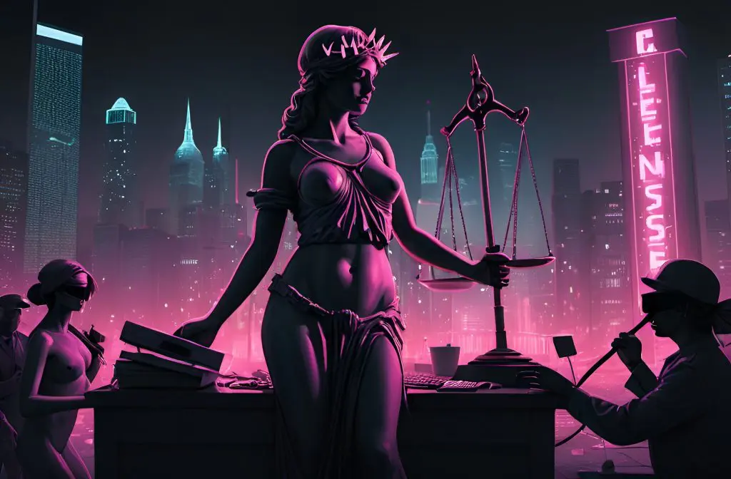 A Conceptual Digital Artwork Depicting The Tension Between Public Safety And Escorts